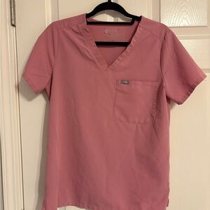 Figs Chalk Pink Catarina Top - S